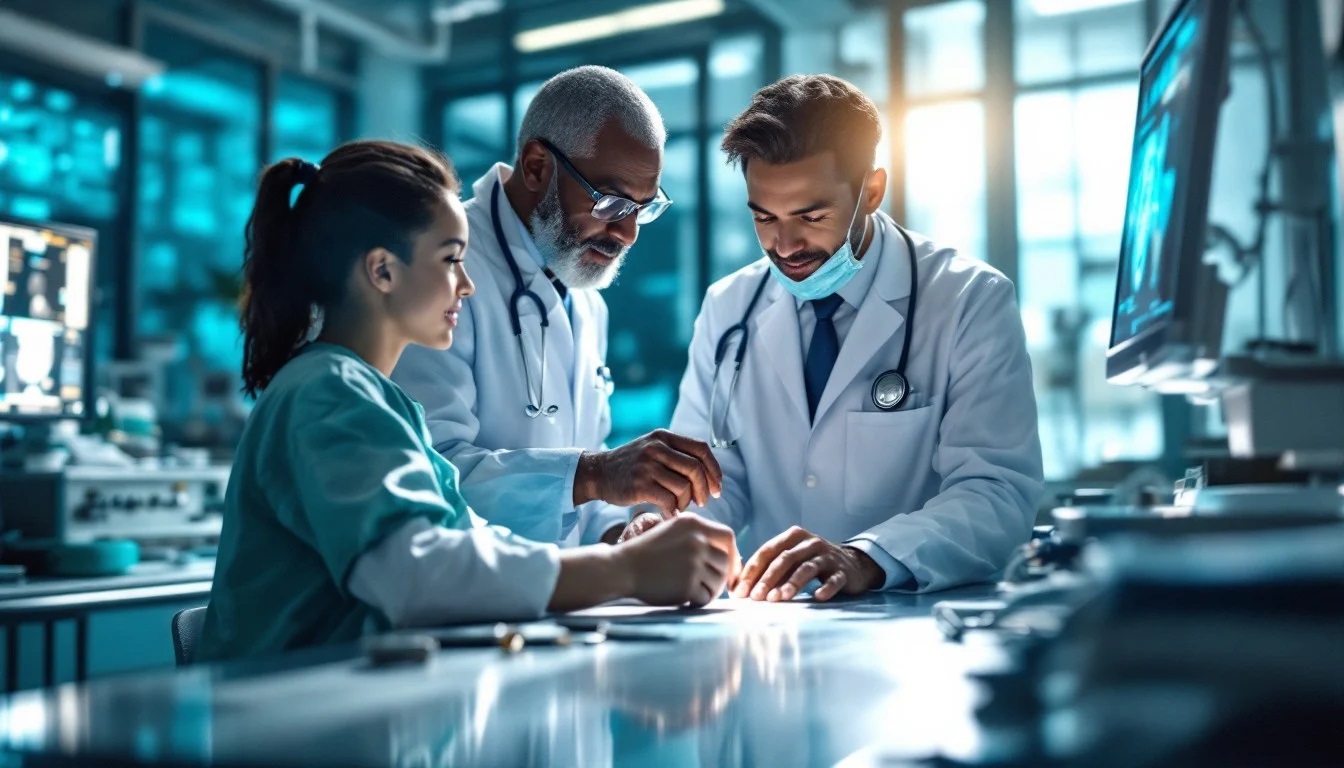 Doctor at desk